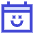 Calendar Smiley Happy Face Icon from Sharp Duo Set