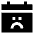 Calendar Smiley Sad Face Icon from Sharp Solid Set