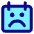 Calendar Smiley Sad Face Icon from Core Pop Set