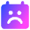 Calendar Smiley Sad Face Icon from Core Gradient Set