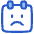 Calendar Smiley Sad Face Icon from Plump Duo Set