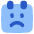 Calendar Smiley Sad Face Icon from Plump Flat Set