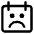 Calendar Smiley Sad Face Icon from Core Line Set