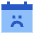 Calendar Smiley Sad Face Icon from Sharp Flat Set