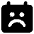 Calendar Smiley Sad Face Icon from Core Solid Set