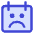 Calendar Smiley Sad Face Icon from Core Duo Set