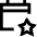 Calendar Star Icon from Sharp Line Set