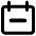 Calendar Subtract Icon from Core Remix Set