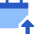 Calendar Upload Icon from Sharp Flat Set