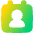 Calendar User Icon from Plump Gradient Set