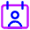 Calendar User Icon from Core Neon Set