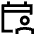 Calendar User Icon from Sharp Line Set