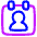 Calendar User Icon from Plump Neon Set