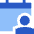 Calendar User Icon from Sharp Flat Set