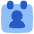 Calendar User Icon from Plump Flat Set
