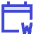 Calendar Week View Weekly Icon from Sharp Duo Set