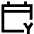 Calendar Year View Yearly Icon from Sharp Line Set