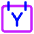 Calendar Year View Yearly Icon from Core Neon Set