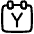 Calendar Year View Yearly Icon from Plump Line Set