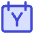 Calendar Year View Yearly Icon from Core Duo Set