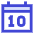 Date 10 Calendar Icon from Sharp Duo Set