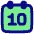Date 10 Calendar Icon from Plump Pop Set