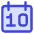 Date 10 Calendar Icon from Core Duo Set