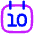 Date 10 Calendar Icon from Flex Neon Set
