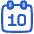 Date 10 Calendar Icon from Plump Duo Set
