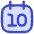 Date 10 Calendar Icon from Flex Duo Set