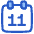 Date 11 Calendar Icon from Plump Duo Set