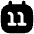 Date 11 Calendar Icon from Flex Solid Set