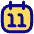Date 11 Calendar Icon from Flex Pop Set