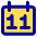 Date 11 Calendar Icon from Core Pop Set