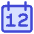Date 12 Calendar Icon from Core Duo Set