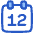Date 12 Calendar Icon from Plump Duo Set