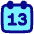 Date 13 Calendar Icon from Plump Pop Set