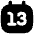 Date 13 Calendar Icon from Flex Solid Set