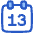 Date 13 Calendar Icon from Plump Duo Set