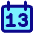 Date 13 Calendar Icon from Core Pop Set