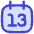 Date 13 Calendar Icon from Flex Duo Set