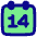Date 14 Calendar Icon from Plump Pop Set