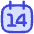 Date 14 Calendar Icon from Flex Duo Set