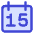 Date 15 Calendar Icon from Core Duo Set