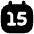 Date 15 Calendar Icon from Flex Solid Set