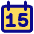 Date 15 Calendar Icon from Core Pop Set