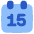 Date 15calendar Icon from Plump Flat Set