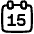 Date 15calendar Icon from Plump Line Set