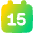 Date 15calendar Icon from Plump Gradient Set