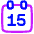 Date 15calendar Icon from Plump Neon Set